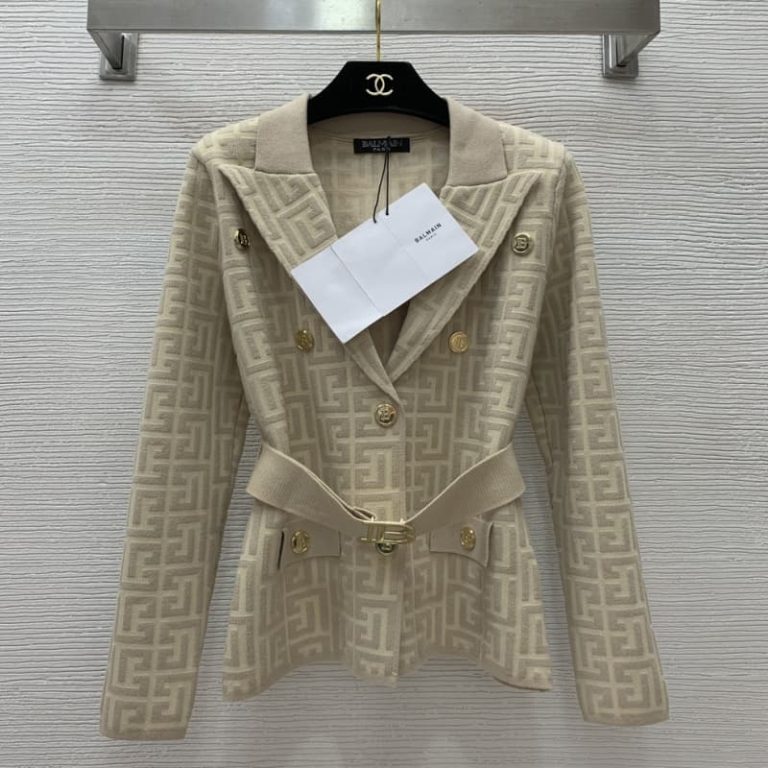 BALMAIN Slim and thin long-sleeved knit jacket cardigan top-2