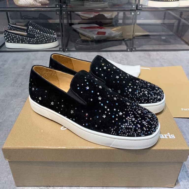 Chambeliboat rhinestones Flat shoes