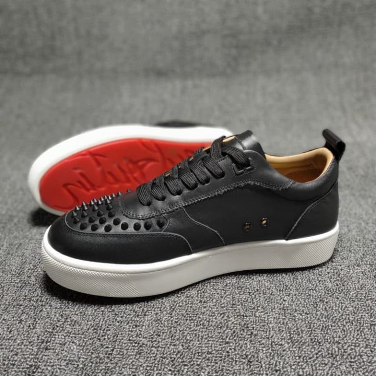 Christian Louboutin top quality real leather spikes sneaker 1