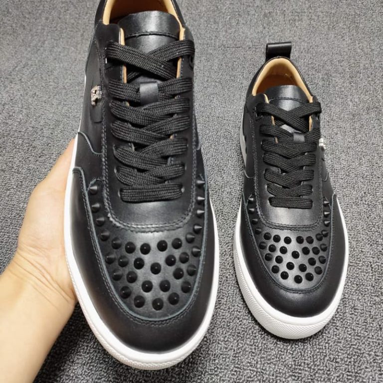 Christian Louboutin top quality real leather spikes sneaker 4