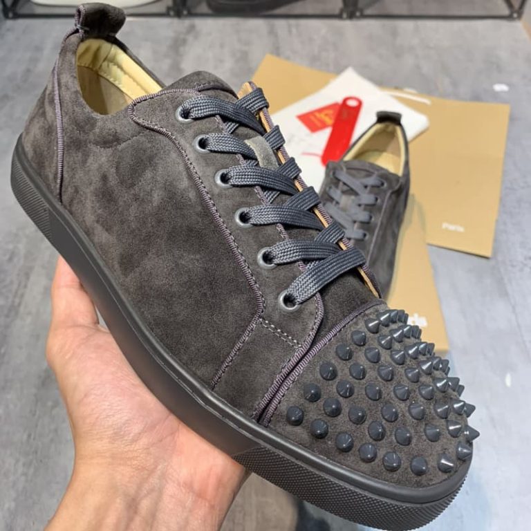 Christian Louboutin women Spike Accents Sneakers men dress shoes-6