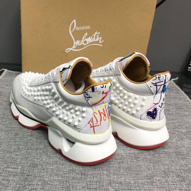 Christian Louboutin women men Spike Accents leather Sneakers-2