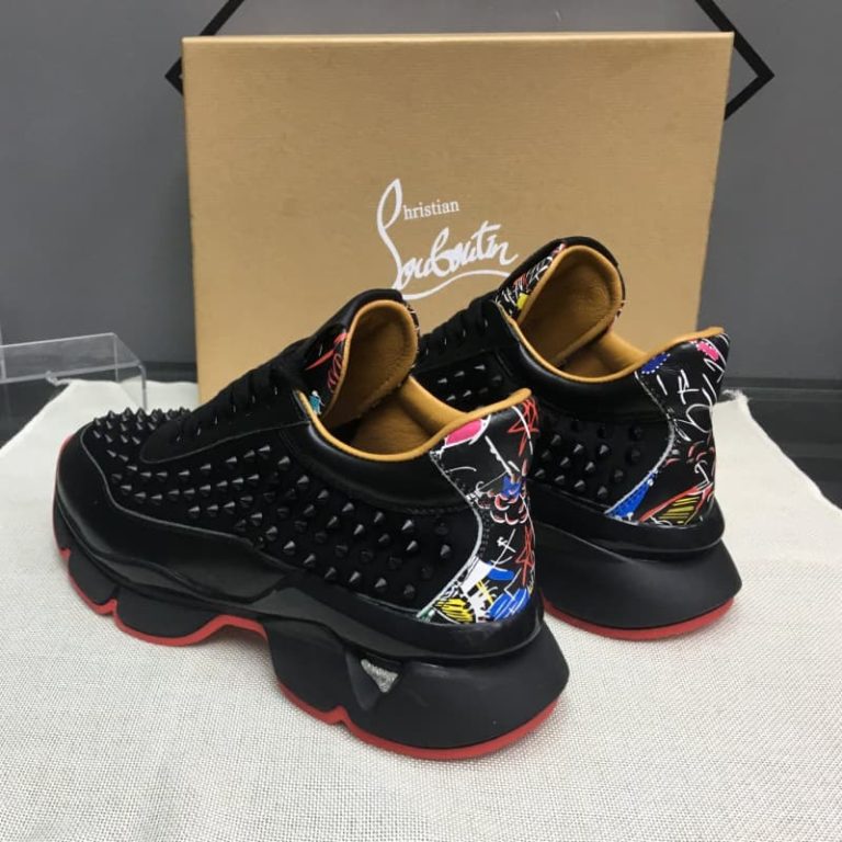 Christian Louboutin women men Spike Accents leather Sneakers-3