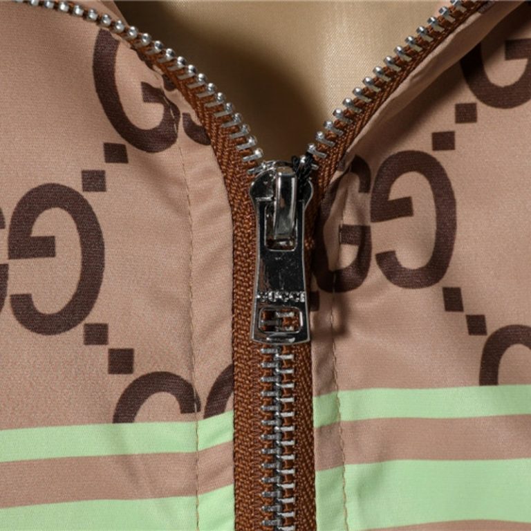 GUCCI high quality MEN zipper pockets letter printed hooded zipper jackets3