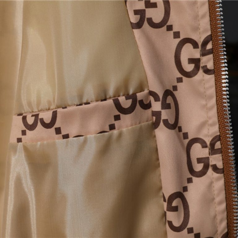 GUCCI high quality MEN zipper pockets letter printed hooded zipper jackets4