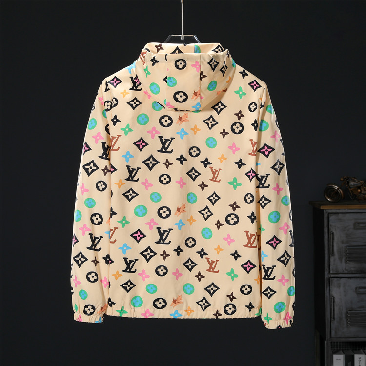 LV high quality colorful monogram printed zipper jacket1