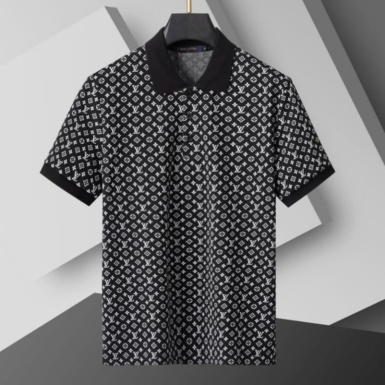 Louis Vuitton Men T-Shirt with Embroidered Short Sleeve Detail-1