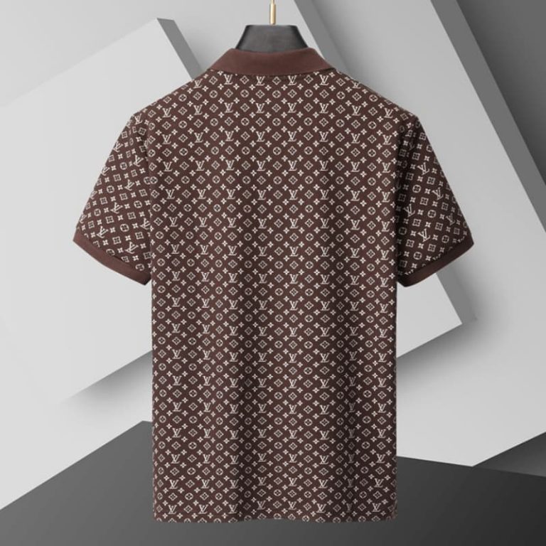 Louis Vuitton Men T-Shirt with Embroidered Short Sleeve Detail-6