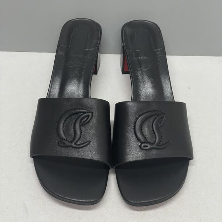 christian louboutin top quality Calf leather Mules sandals So CL Mule 5