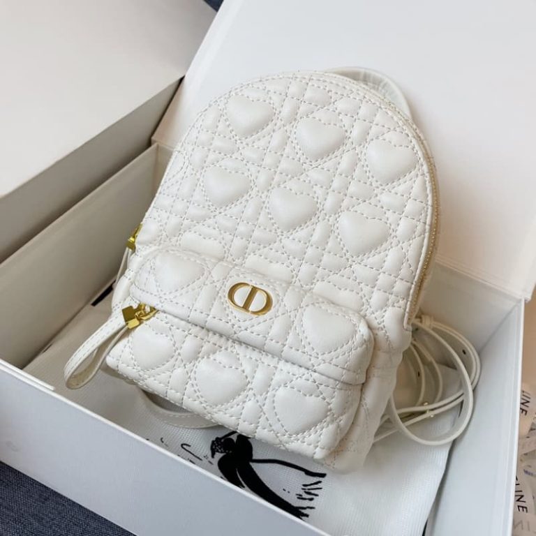 Dior High Quality Mini Dioramour Cannage Lambskin Backpack-1