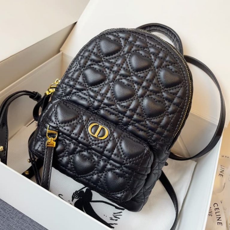 Dior High Quality Mini Dioramour Cannage Lambskin Backpack-8