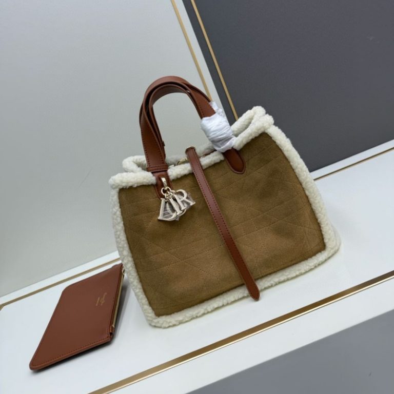 Dior High Quality Toujours Shearling Bag-1