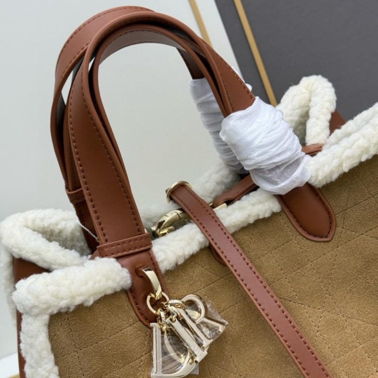 Dior High Quality Toujours Shearling Bag-3