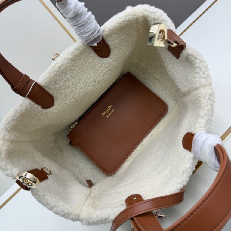 Dior High Quality Toujours Shearling Bag-4