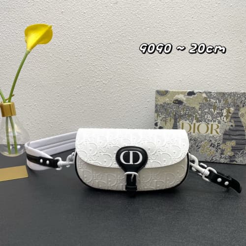 Dior High quality New vintage bag Women shoulder bag Letter printed pattern Metal CD logo-1