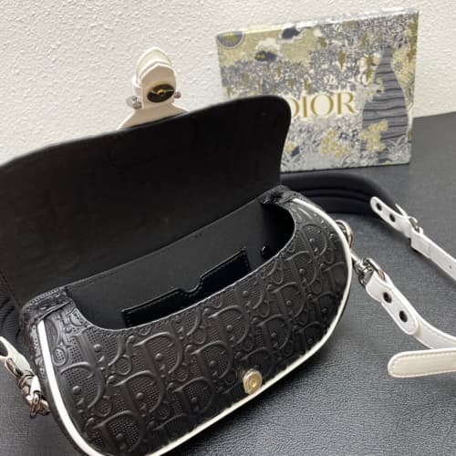 Dior High quality New vintage bag Women shoulder bag Letter printed pattern Metal CD logo-7