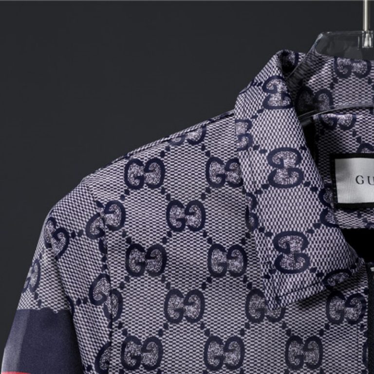 Gucci High Quality Men Blue Letter Zipper Full Logo 1921 Printed Jacket FZ271 (1)