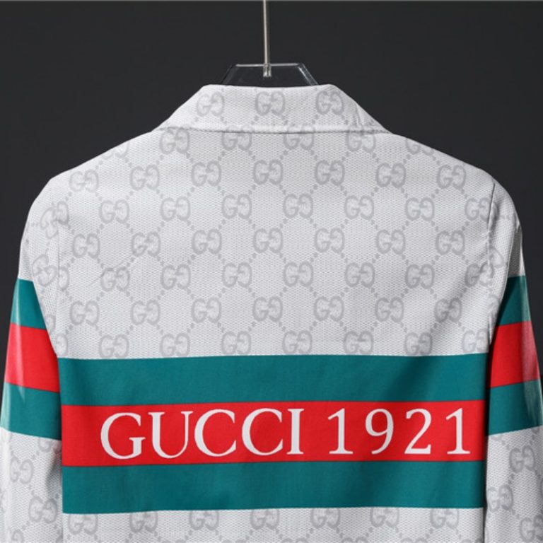 Gucci High Quality Men White Letter Zipper Full Logo 1921 Printed Jacket FZ270 (1)