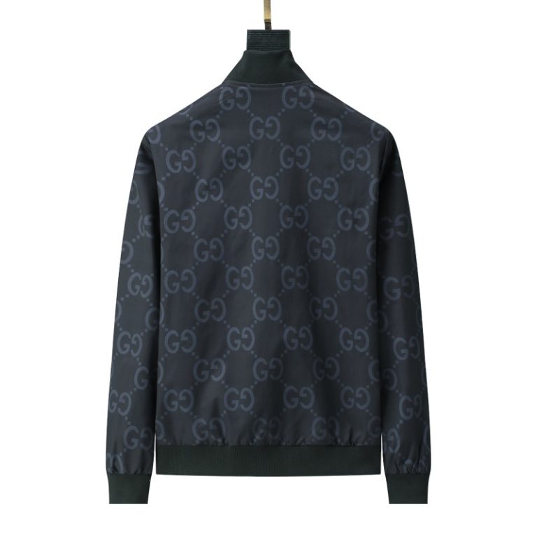 Gucci High Quality Men's Black Brown Letter Printed Hooded Zipper Jackett FZ276 (10)