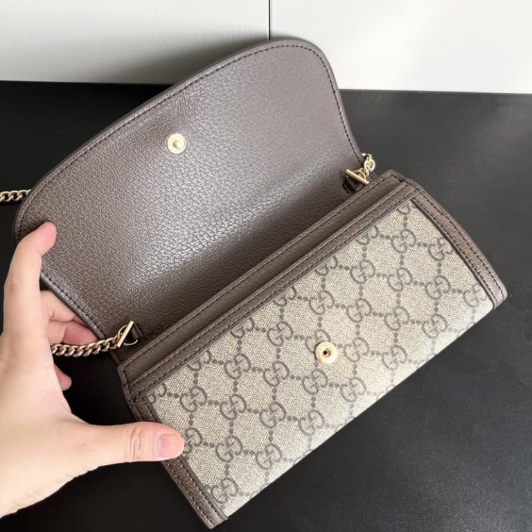 Gucci high quality women shoulder bag letter print leather flap design shoulder bag crossbody bag-6