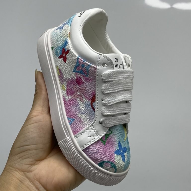 Louis Vuitton LV Children Colorful printed Casual shoes Girls 26-37 SH148 (1)