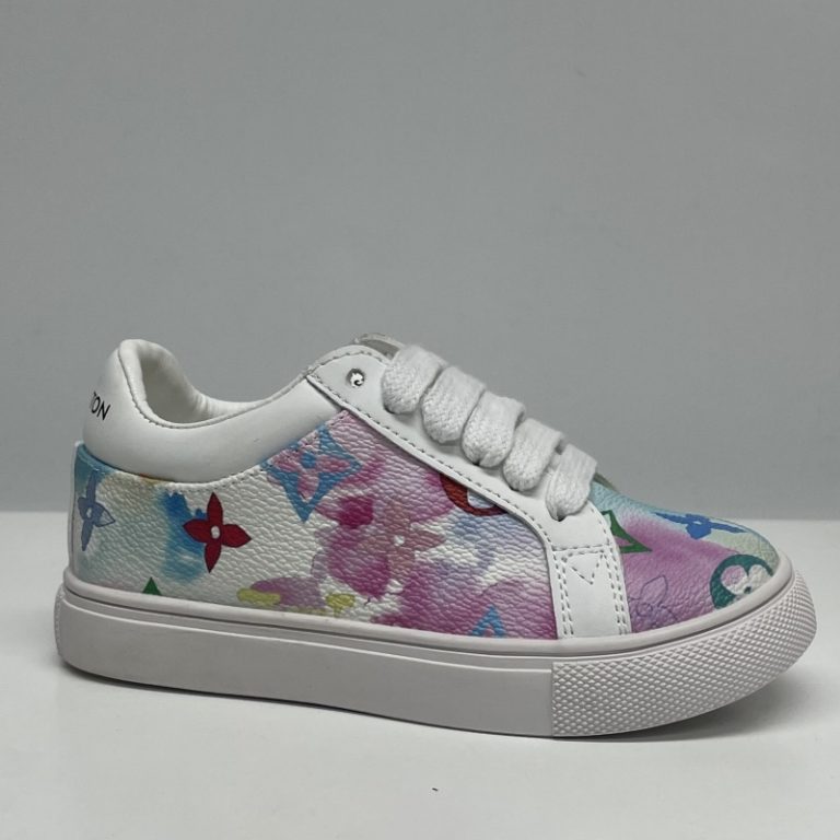 Louis Vuitton LV Children Colorful printed Casual shoes Girls 26-37 SH148 (3)