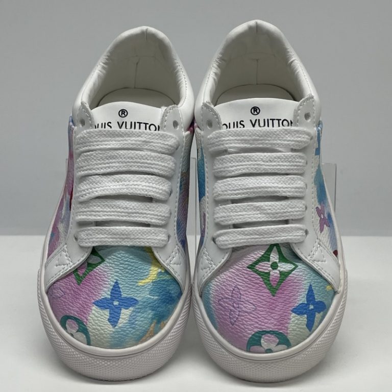 Louis Vuitton LV Children Colorful printed Casual shoes Girls 26-37 SH148 (4)