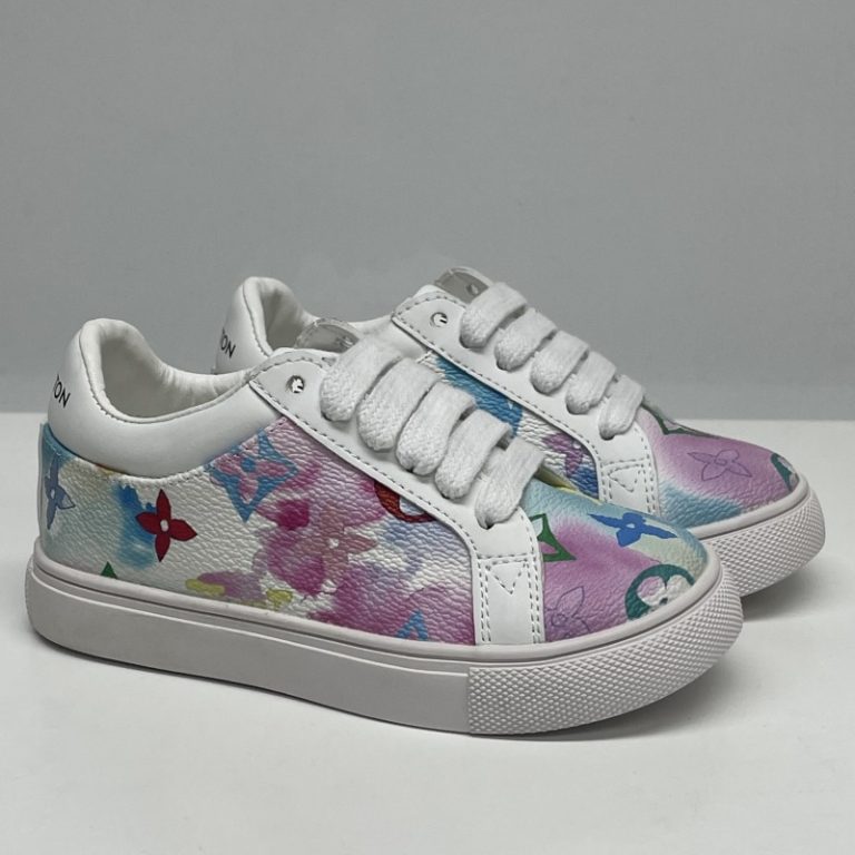 Louis Vuitton LV Children Colorful printed Casual shoes Girls 26-37 SH148 (5)