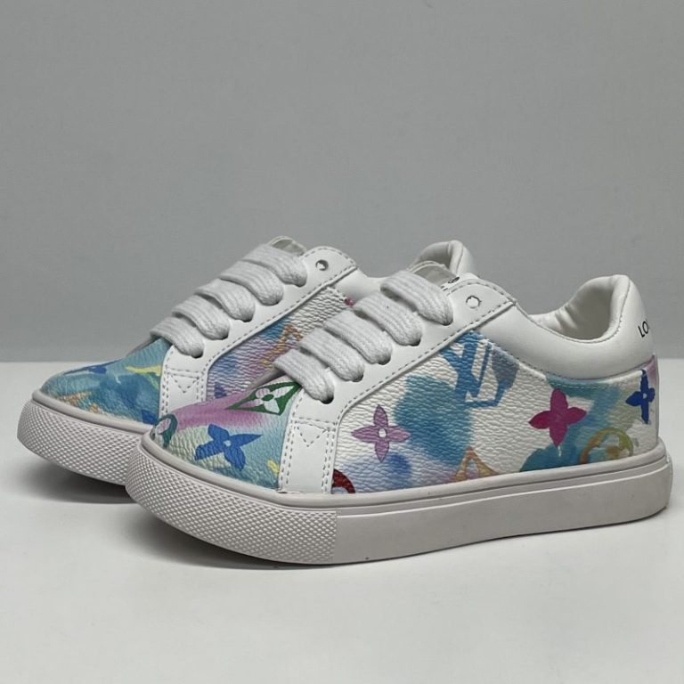 Louis Vuitton LV Children Colorful printed Casual shoes Girls 26-37 SH148 (6)