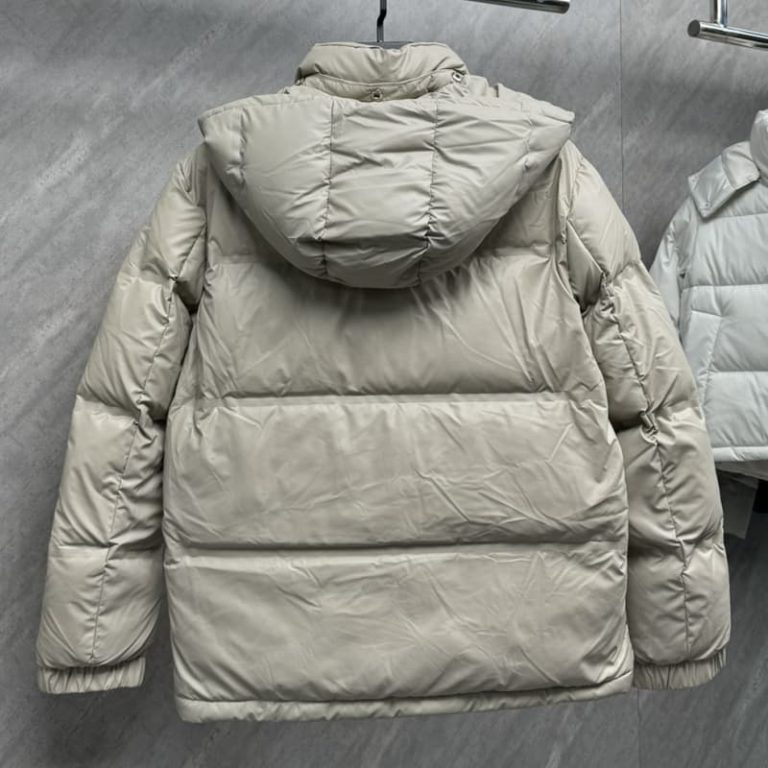 PRADA winter women jacket designer down jacket triangle metal label hooded outdoor down jacket-2