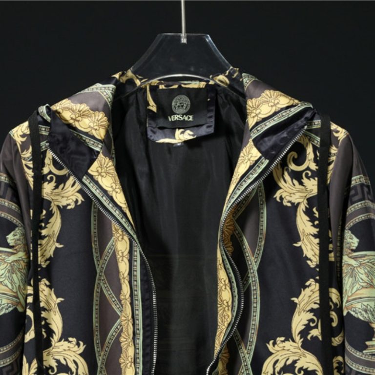 Versace High Quality Men Hooded Zip-Up Full Logo Printed Jacket FZ264 (3)