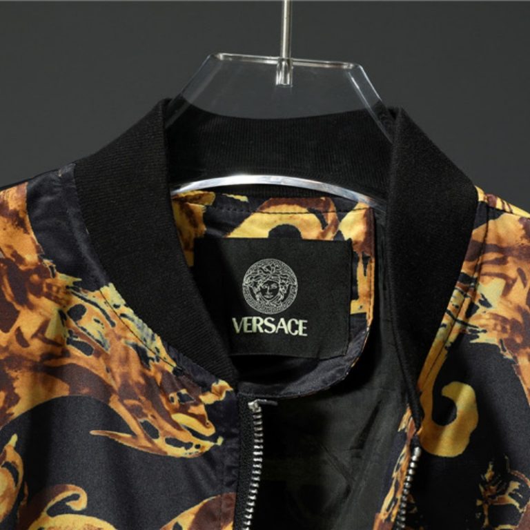 Versace High Quality Men Zipper Full Logo Printed Jacket FZ265 (3)