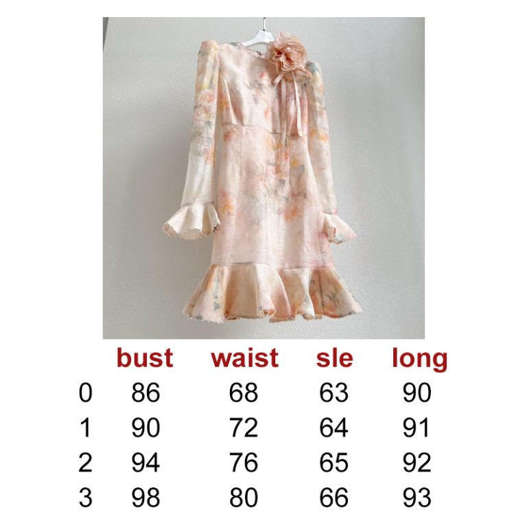 Zimmermann High Quality Summer Party Short Dress Floral Embellished Pearl Embellished Edge Women Dress 55%LINEN 45%SILK-6