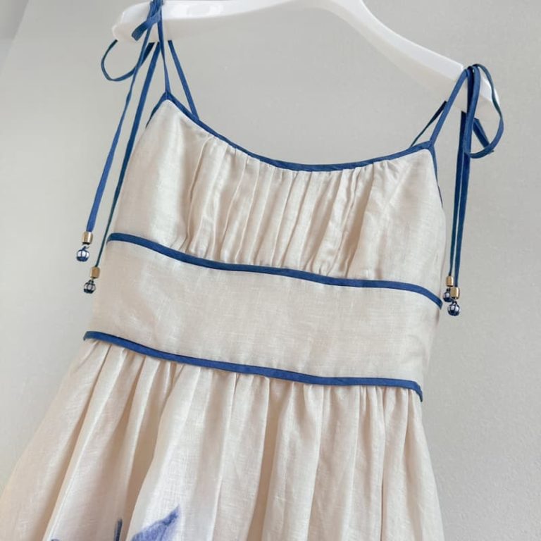 Zimmermann High Quality Summer Women Sexy Strapless Dresses Halter Hem Dress 100%LINEN-3