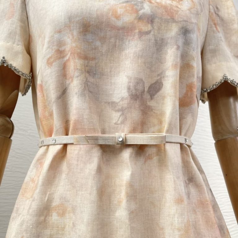 Zimmermann beige bustling flowers print long sleeve midi dress-4