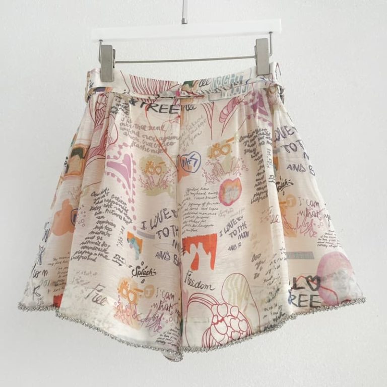 Zimmermann high quality multi color diamonds graffiti floral print sleeveless 55%Linen 45%Silk-7